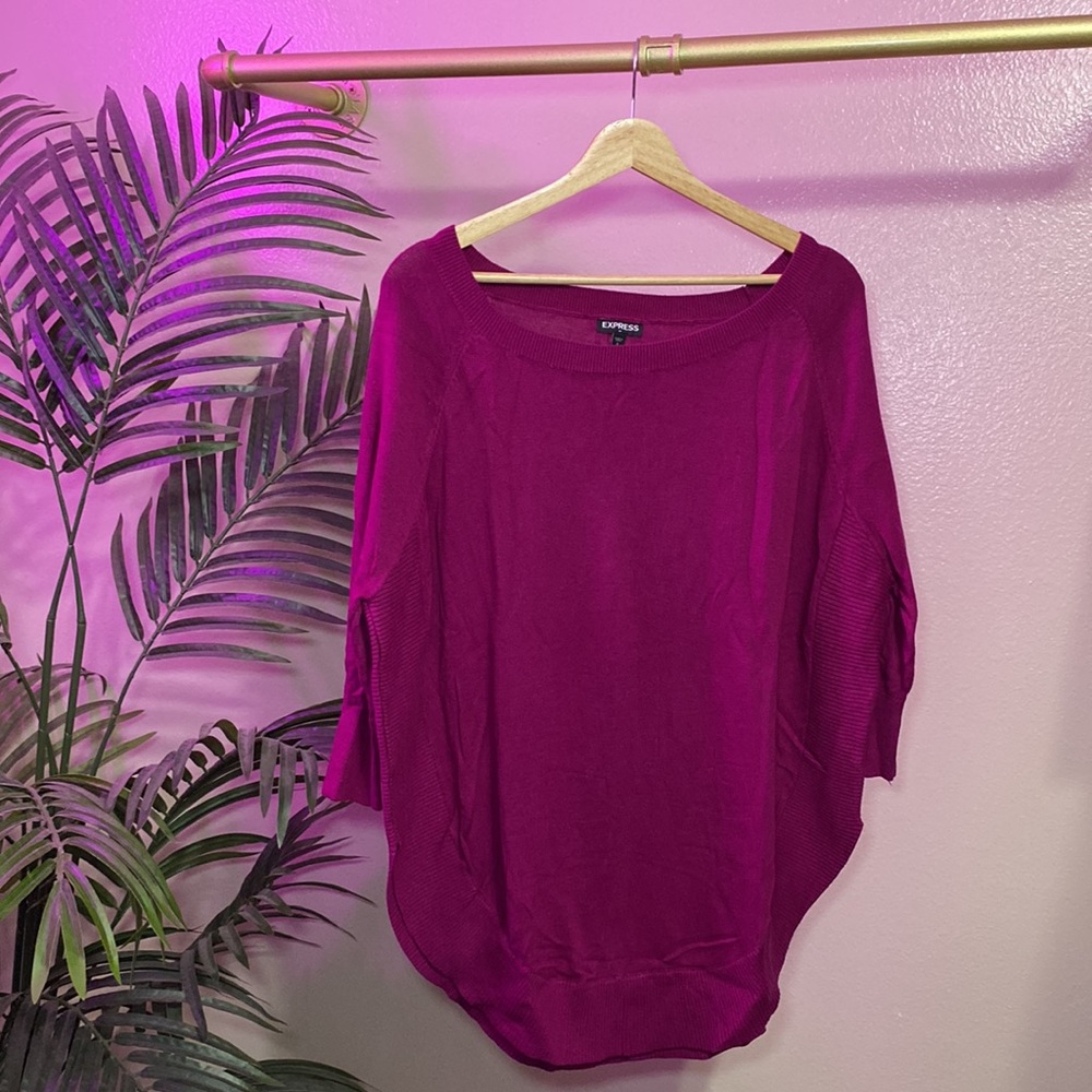 EXPRESS - PURPLE SWEATER - Picture 7 of 7